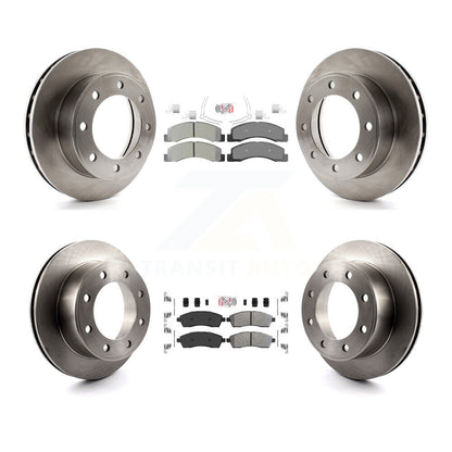 Kit de Rotor de frein à plaquettes semi-métalliques avant et arrière, pour Ford F-250 Super Duty Excursio