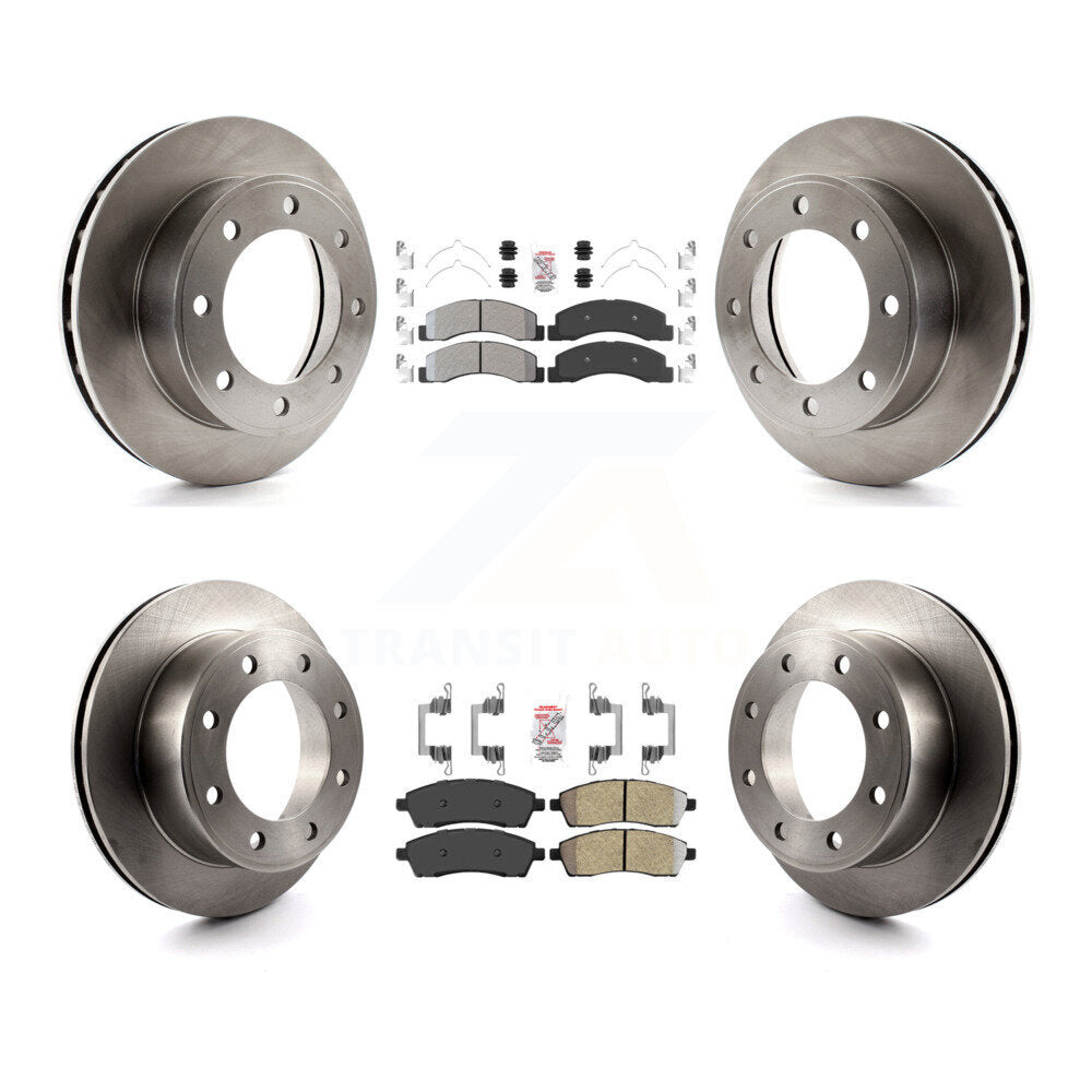 Kit de Rotor de frein à plaquettes semi-métalliques avant et arrière, pour Ford F-250 Super Duty Excursio