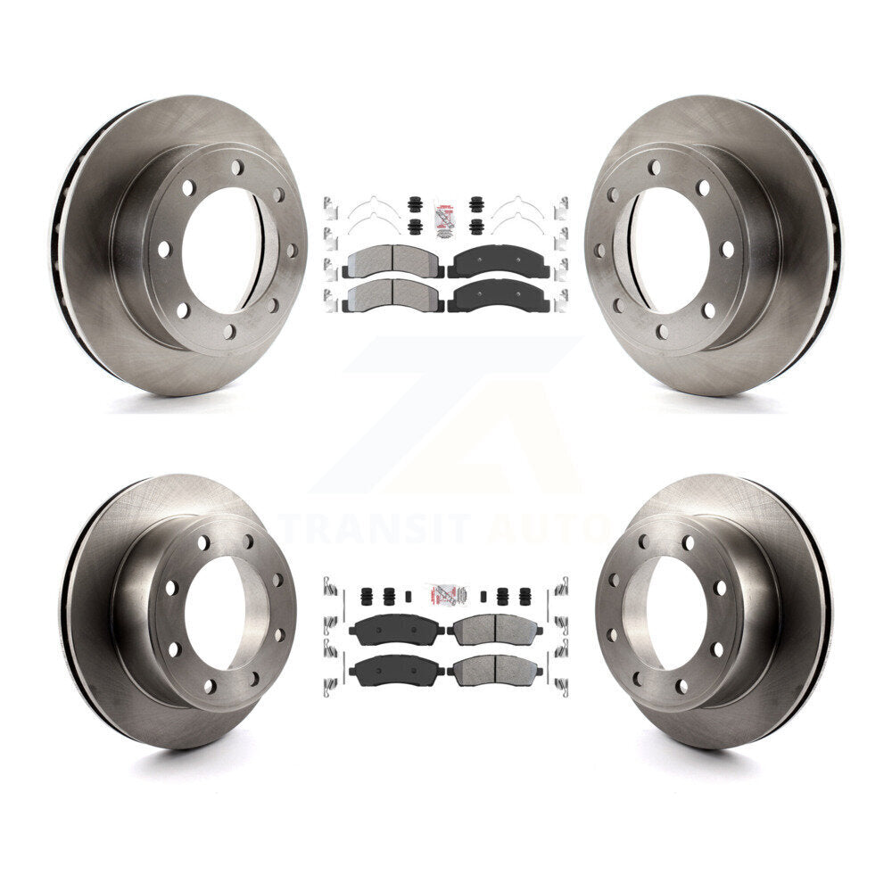 Kit de Rotor de frein à plaquettes semi-métalliques avant et arrière, pour Ford F-250 Super Duty Excursio