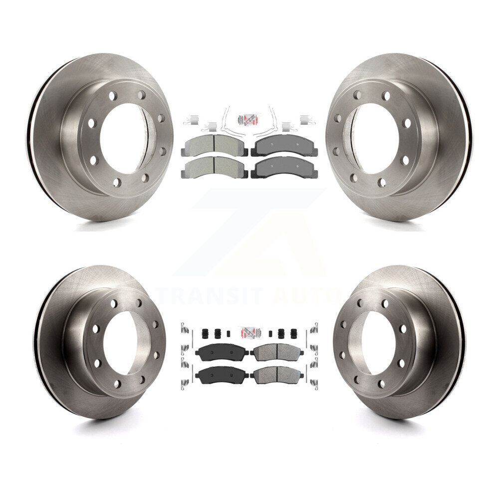 Kit de Rotor de frein à plaquettes semi-métalliques avant et arrière, pour Ford F-250 Super Duty Excursio