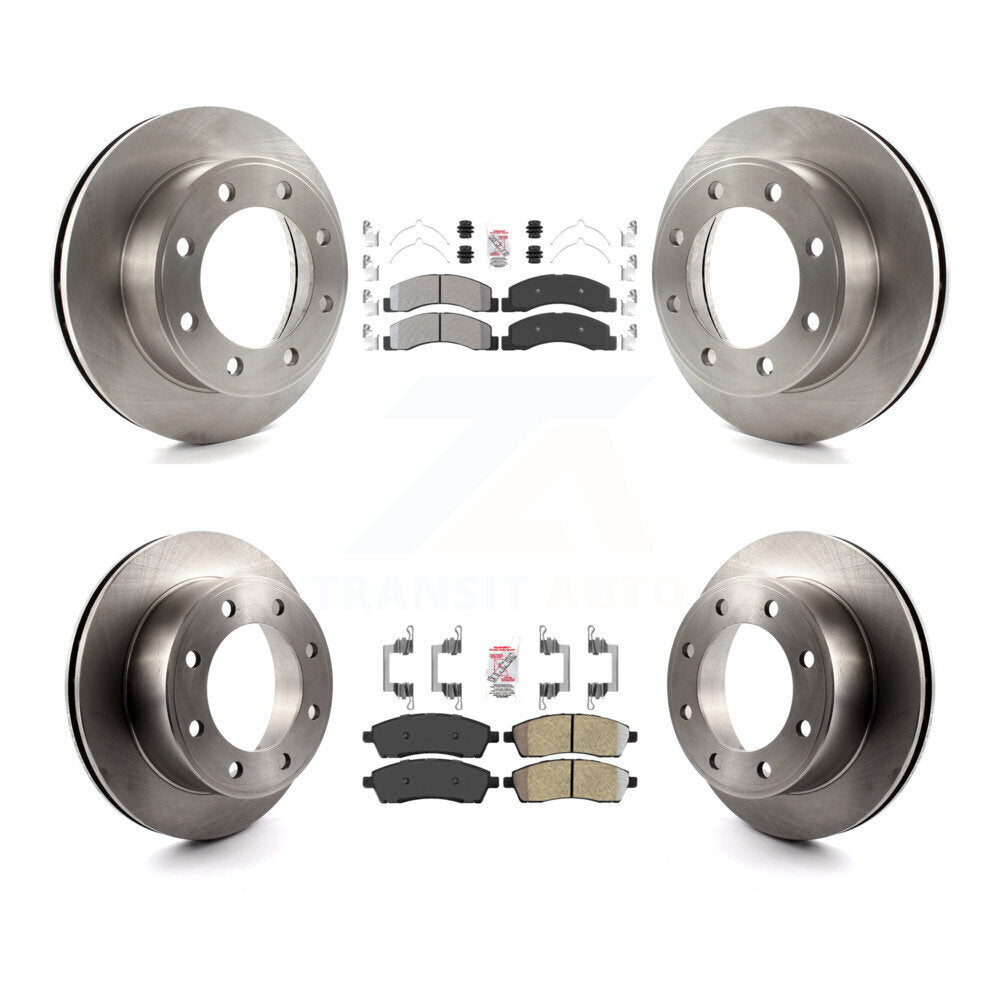 Kit de Rotor de frein à plaquettes semi-métalliques avant et arrière, pour Ford F-250 Super Duty Excursio