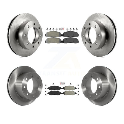 Kit de plaquettes semi-métalliques avant et arrière et Rotor de frein, pour Ford F-350 Super Duty F-25
