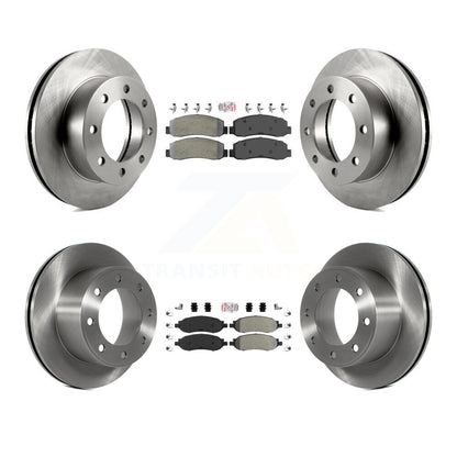 Kit de plaquettes semi-métalliques avant et arrière et Rotor de frein, pour Ford F-350 Super Duty F-25