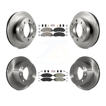Kit de plaquettes semi-métalliques avant et arrière et Rotor de frein, pour Ford F-350 Super Duty F-25