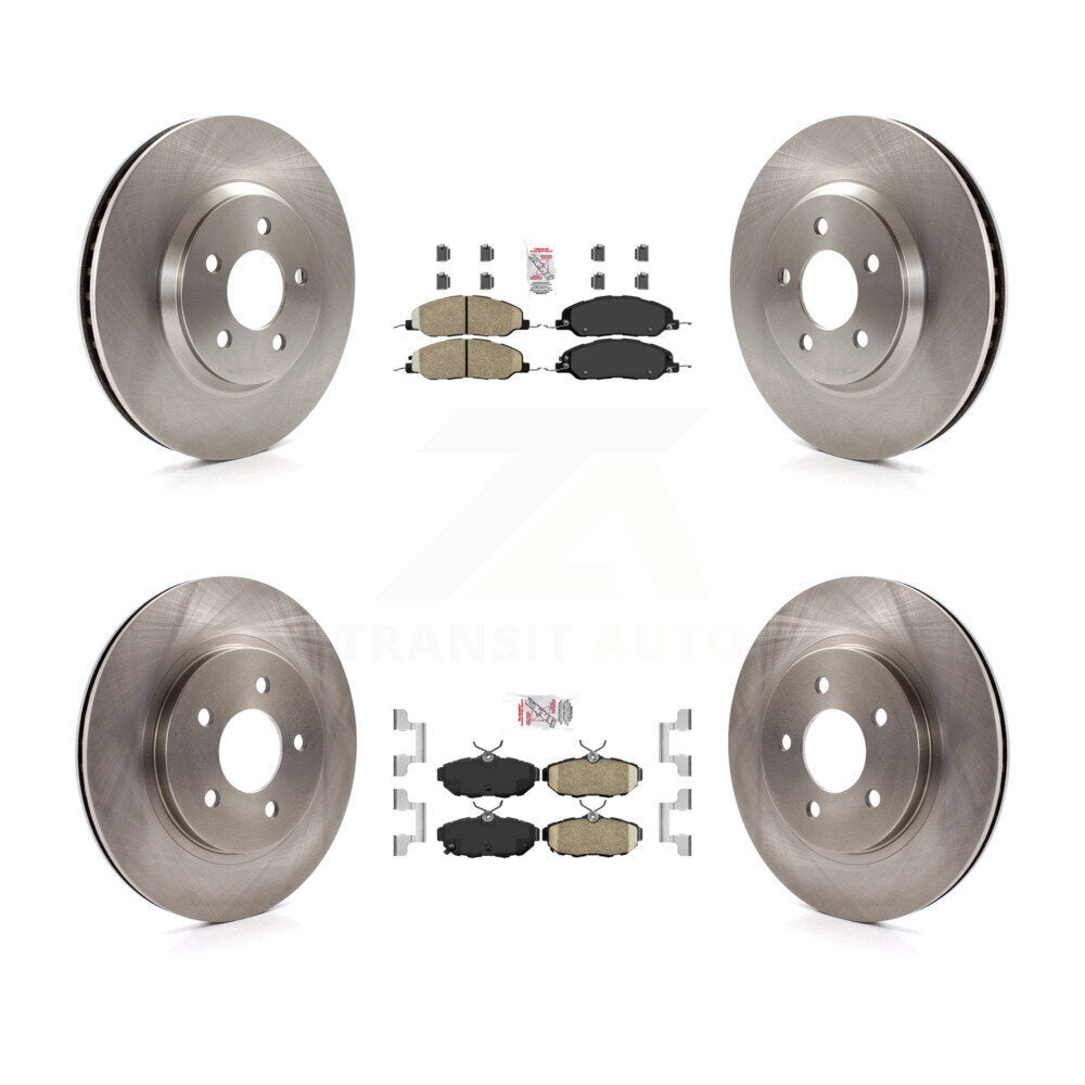 Kit de plaquettes en céramique et de rotors de frein à disque avant et arrière, pour Ford Mustang K8A-101460