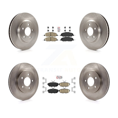 Kit de plaquettes en céramique et de rotors de frein à disque avant et arrière, pour Ford Mustang K8A-101460