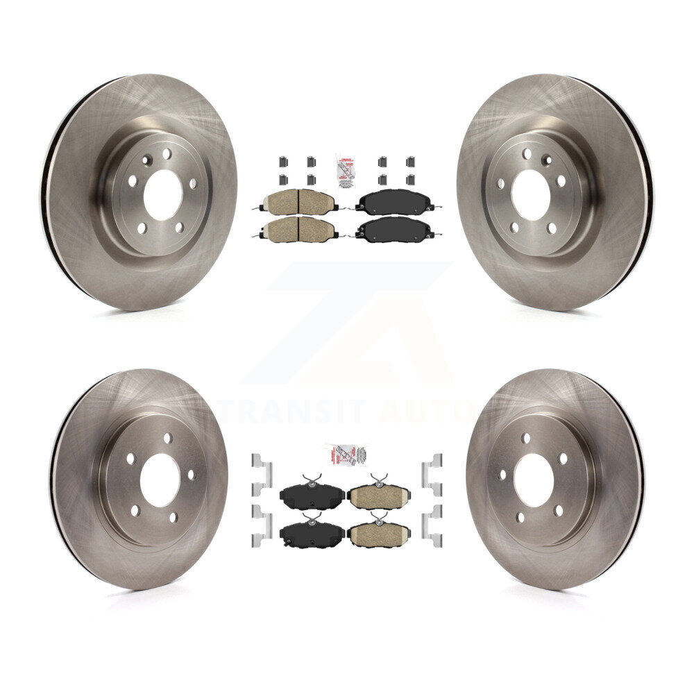 Kit de plaquettes en céramique et de rotors de frein à disque avant et arrière, pour Ford Mustang K8A-101461