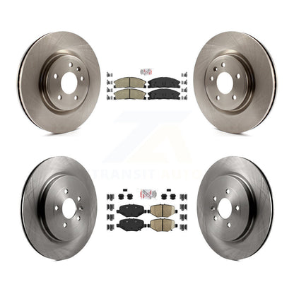 Kit de rotors de frein à plaquettes semi-métalliques avant et arrière en céramique pour 13 Ford Explorer Spor
