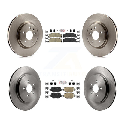 Kit de rotors de frein à plaquettes semi-métalliques avant et arrière en céramique pour 13 Ford Explorer Spor
