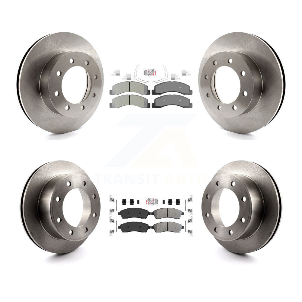 Kit de plaquettes semi-métalliques avant et arrière et disques de frein, pour Ford F-250 Super Dut