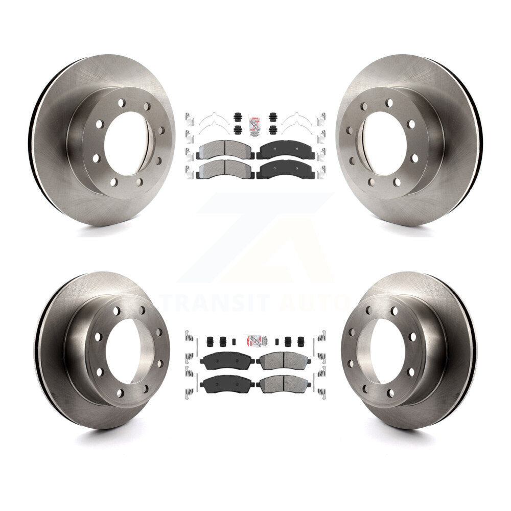 Kit de plaquettes semi-métalliques avant et arrière et disques de frein, pour Ford F-250 Super Dut
