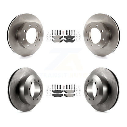 Kit de plaquettes semi-métalliques avant et arrière et Rotor de frein, pour Ford E-550 Super Duty F-45