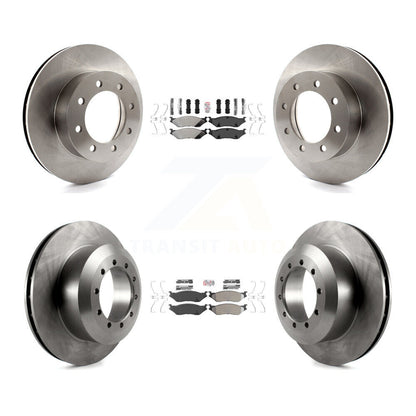 Kit de plaquettes semi-métalliques avant et arrière et Rotor de frein, pour Ford E-550 Super Duty F-45