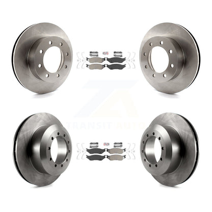 Kit de plaquettes semi-métalliques avant et arrière et Rotor de frein, pour Ford E-550 Super Duty F-45