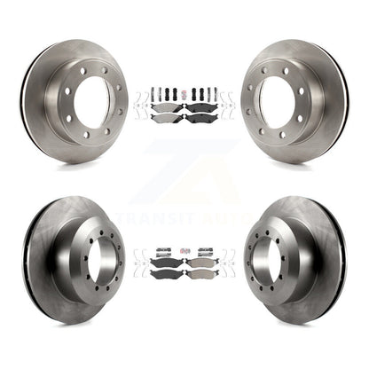 Kit de plaquettes semi-métalliques avant et arrière et Rotor de frein, pour Ford F-450 Super Duty F-55
