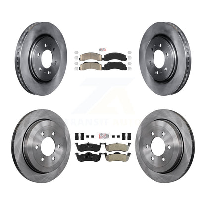Kit de Rotor de frein à plaquettes semi-métalliques avant et arrière en céramique, pour Ford Expedition Lincol