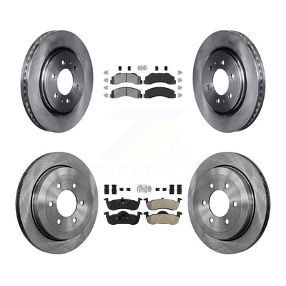 Kit de rotors de frein à disque et plaquettes semi-métalliques avant et arrière, pour Ford Expedition Lincol