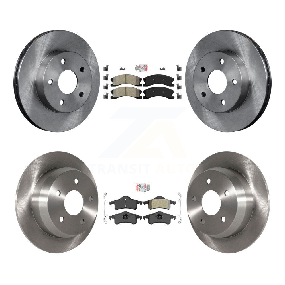 Kit de plaquettes semi-métalliques avant et arrière et disques de frein pour Jeep Grand Cherokee