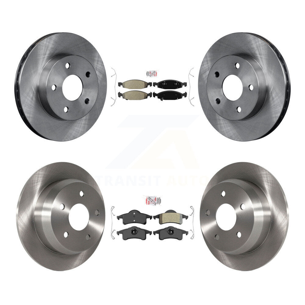 Kit de plaquettes semi-métalliques avant et arrière et disques de frein pour Jeep Grand Cherokee