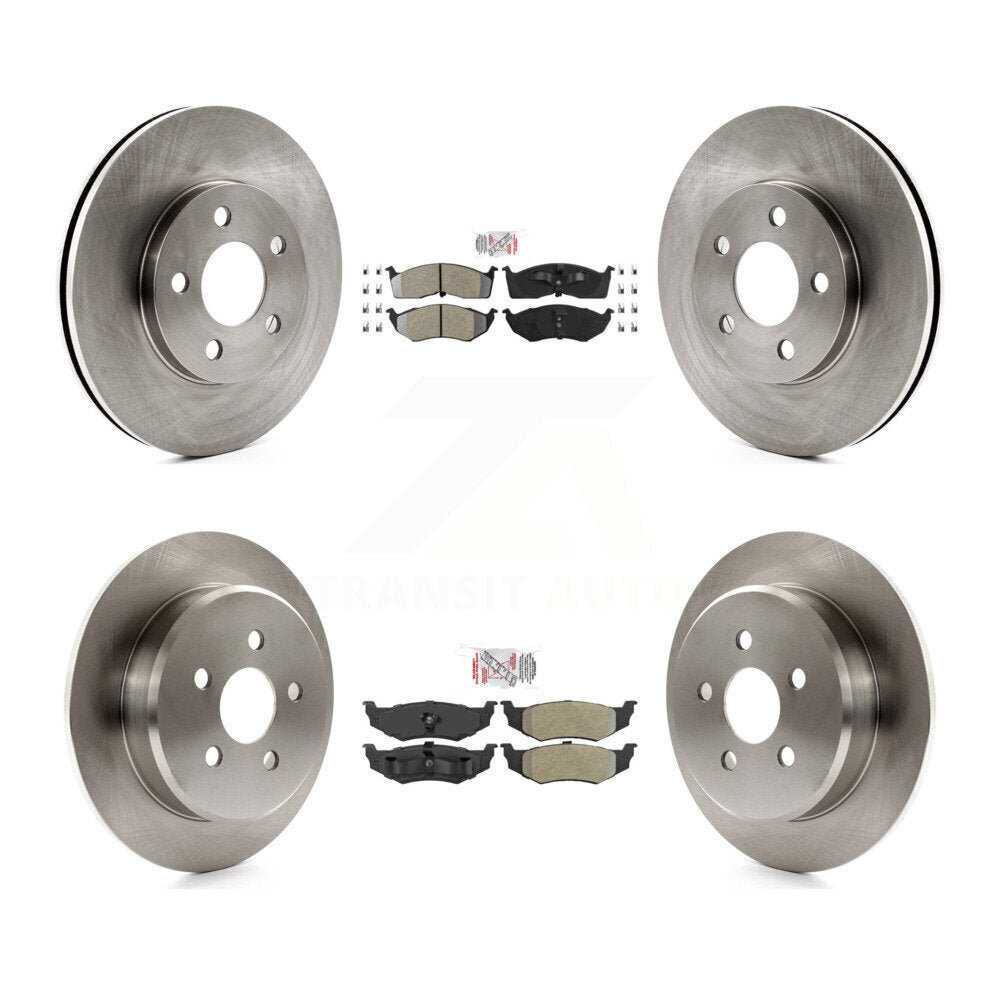 Kit de plaquettes semi-métalliques avant et arrière et Rotors de frein pour Neon Chrysler Dodge Plymout