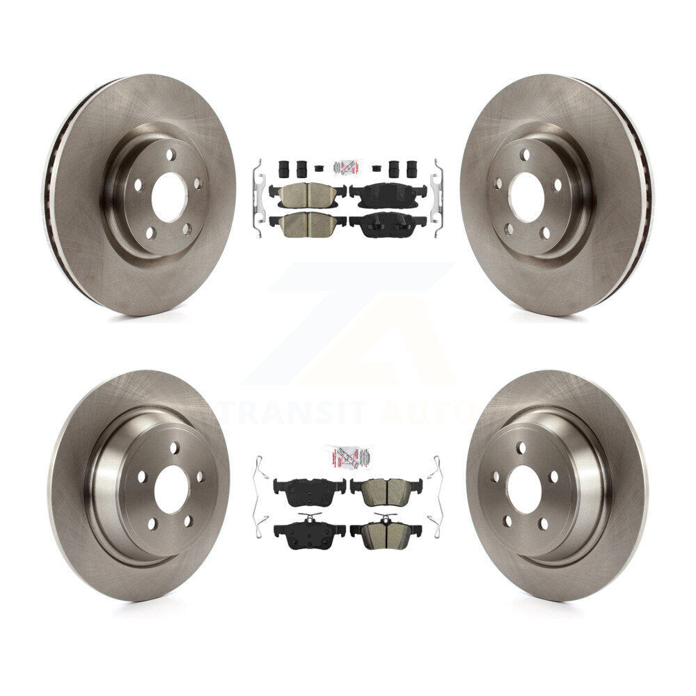 Kit de plaquettes semi-métalliques avant et arrière en céramique et disques de frein pour Ford Edge