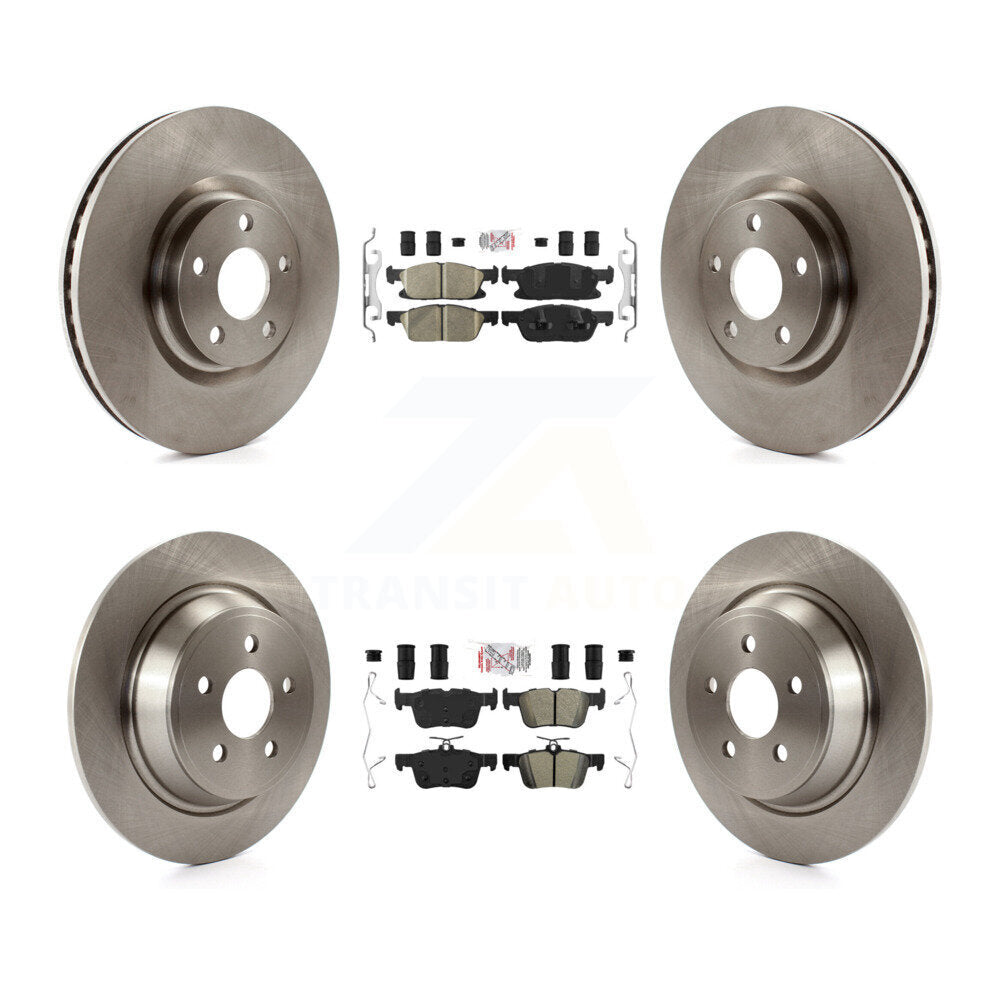 Kit de plaquettes semi-métalliques avant et arrière en céramique et disques de frein pour Ford Edge