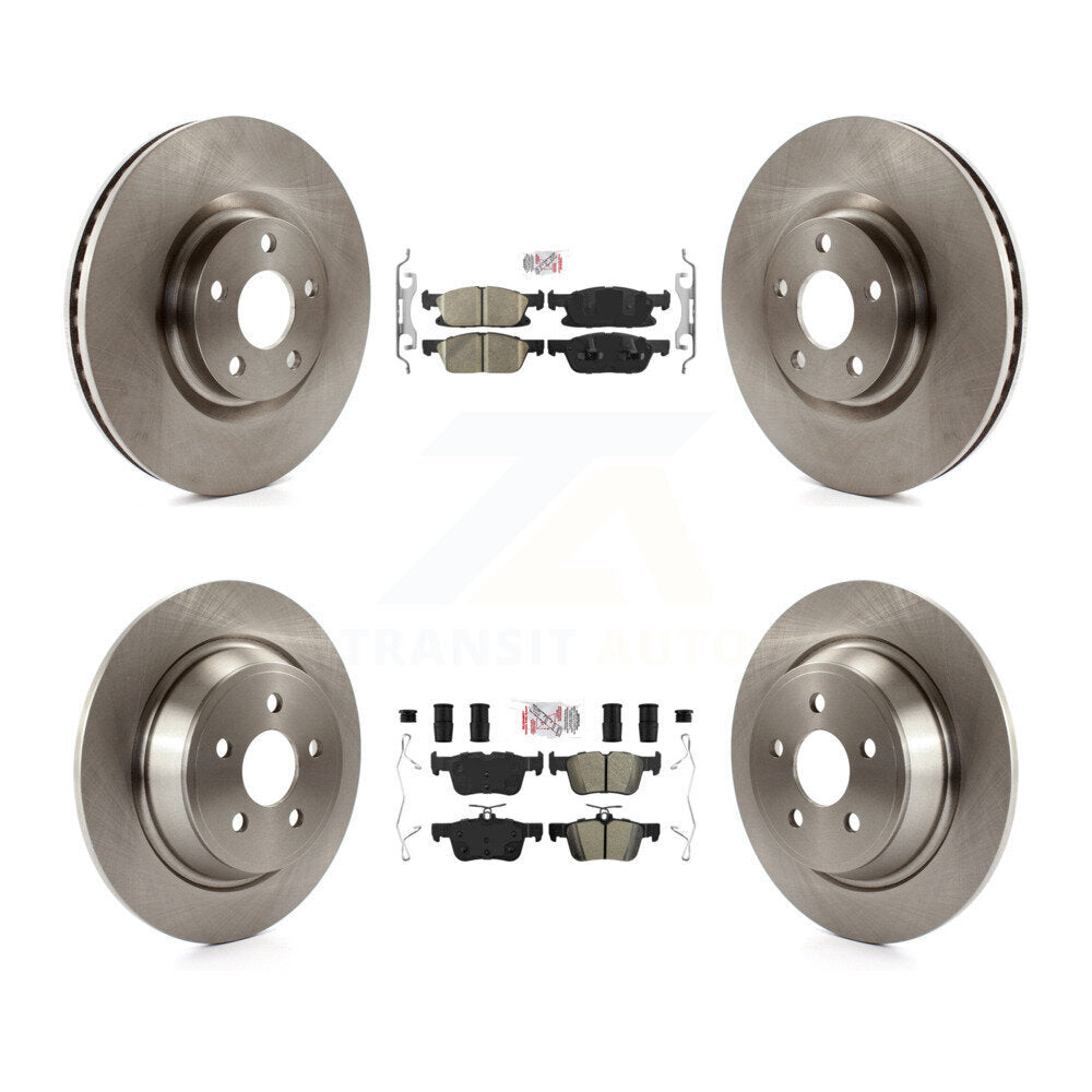 Kit de plaquettes semi-métalliques avant et arrière en céramique et disques de frein pour Ford Edge