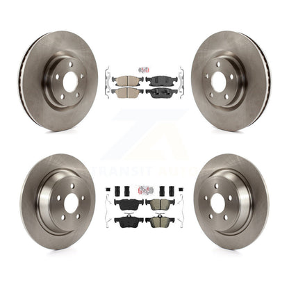 Kit de plaquettes semi-métalliques avant et arrière en céramique et rotor de frein pour Lincoln Continenta