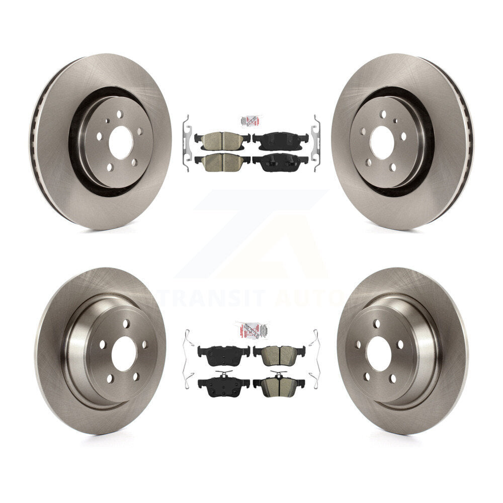 Kit de plaquettes semi-métalliques et de Rotor de frein avant et arrière en céramique, pour Ford Edge Lincoln MK