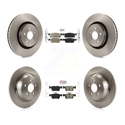 Kit de plaquettes semi-métalliques et de Rotor de frein avant et arrière en céramique, pour Ford Edge Lincoln MK
