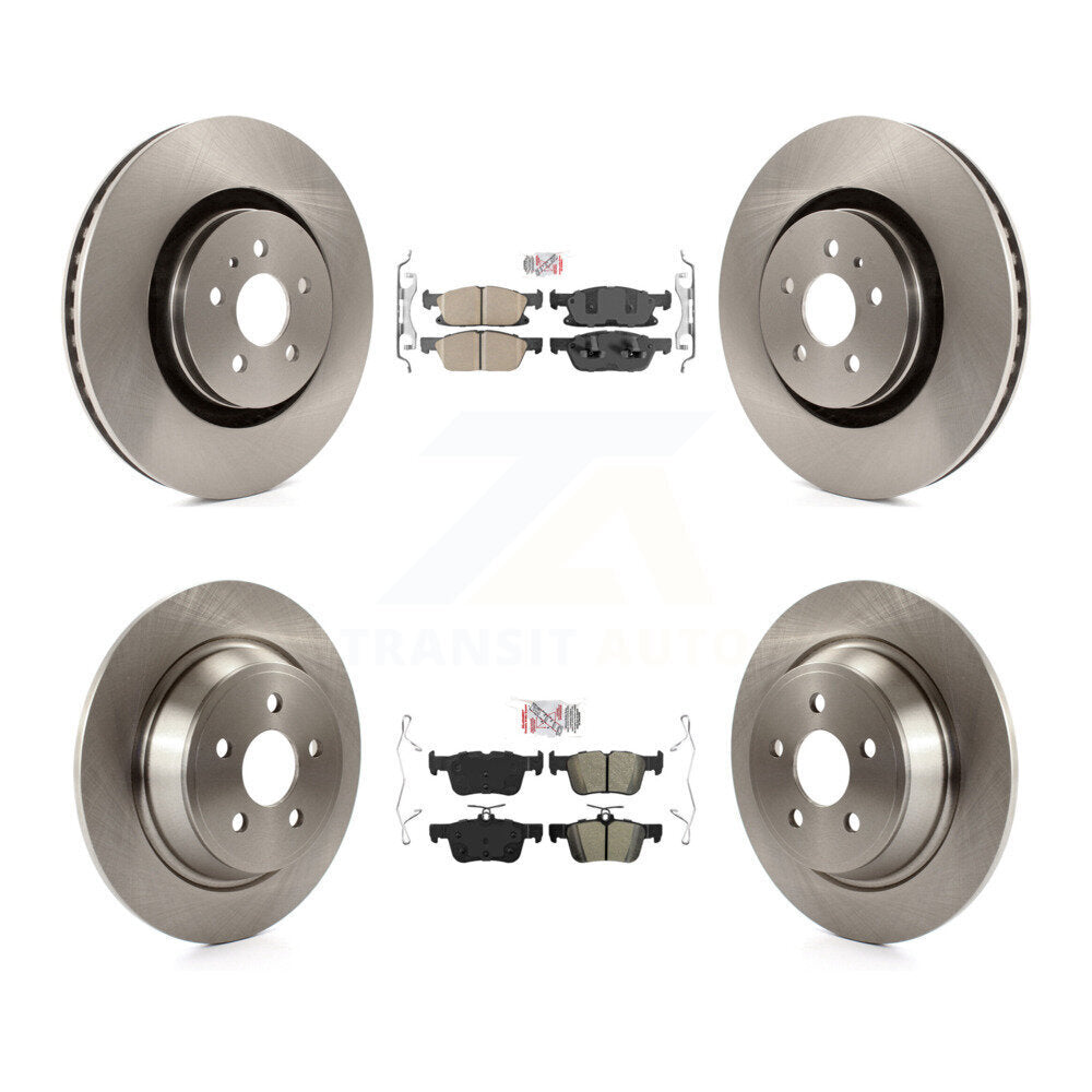 Kit de Rotor de frein à plaquettes semi-métalliques avant et arrière en céramique, pour Ford Fusion Lincoln MK