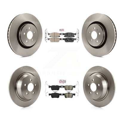 Kit de Rotor de frein à plaquettes semi-métalliques avant et arrière en céramique, pour Ford Fusion Lincoln MK