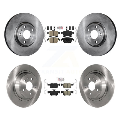 Kit de Rotor de frein à plaquettes semi-métalliques avant et arrière en céramique, pour Ford Fusion Lincoln MK