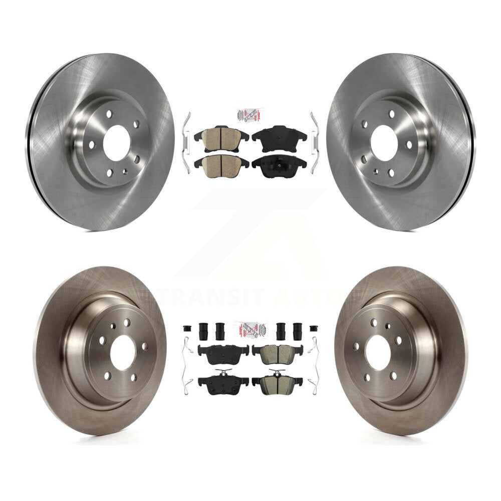 Kit de Rotor de frein à plaquettes semi-métalliques avant et arrière en céramique, pour Ford Fusion Lincoln MK