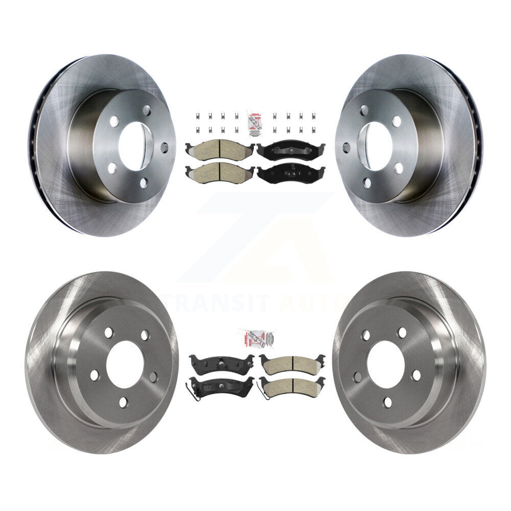 Kit de plaquettes semi-métalliques avant et arrière et disques de frein pour Jeep Grand Cherokee