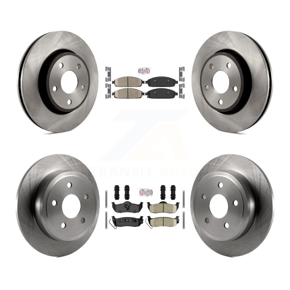 Kit de plaquettes de frein en céramique et disques de frein avant et arrière, pour Jeep Grand Cherokee Commande