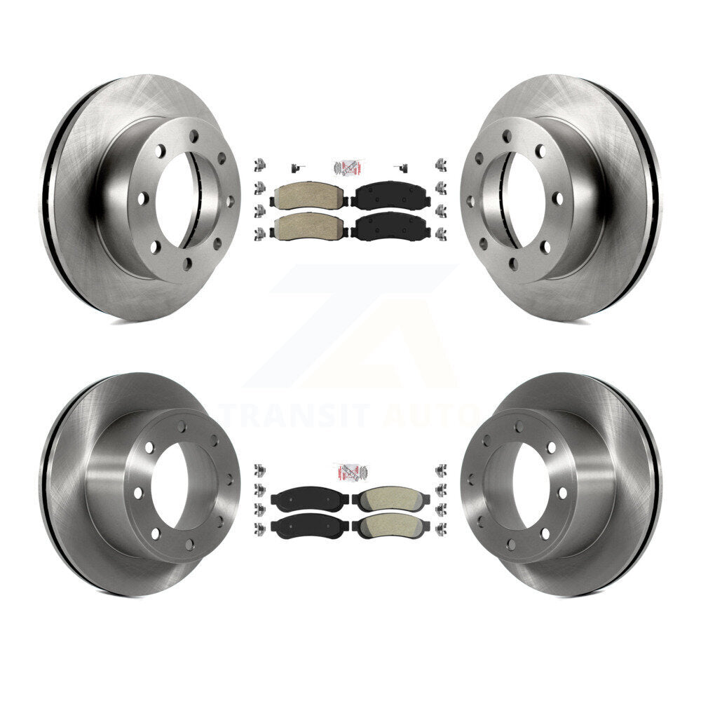 Kit de Rotor de frein à plaquettes semi-métalliques avant et arrière, pour Ford F-250 Super Duty F-350 4W