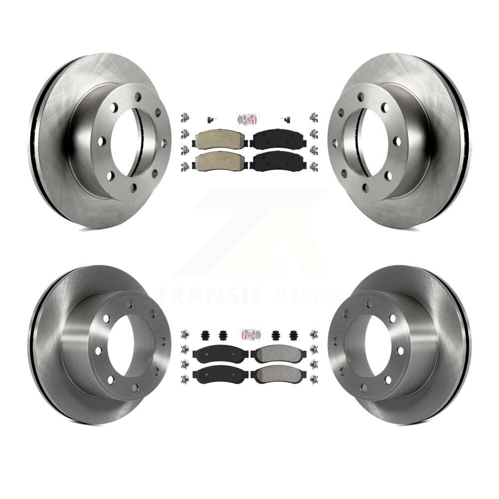 Kit de Rotor de frein à plaquettes semi-métalliques avant et arrière, pour Ford F-250 Super Duty F-350 4W