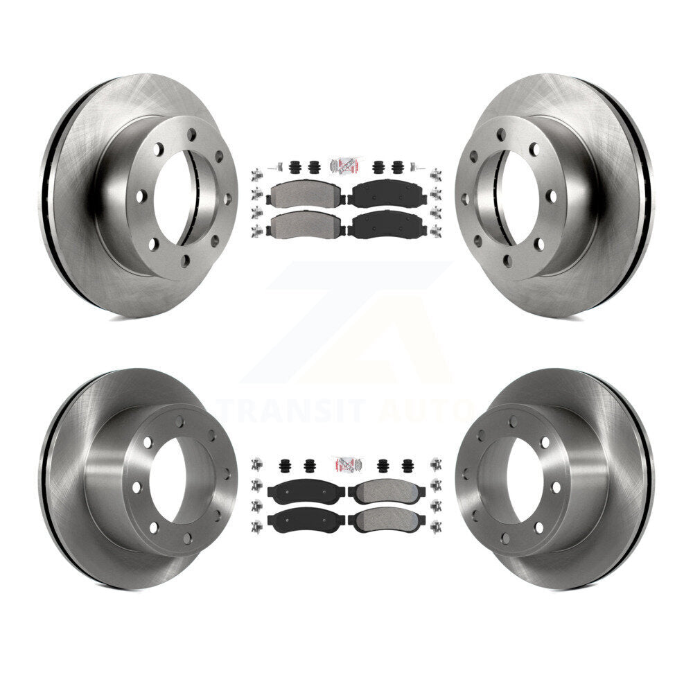 Kit de Rotor de frein à plaquettes semi-métalliques avant et arrière, pour Ford F-250 Super Duty F-350 4W