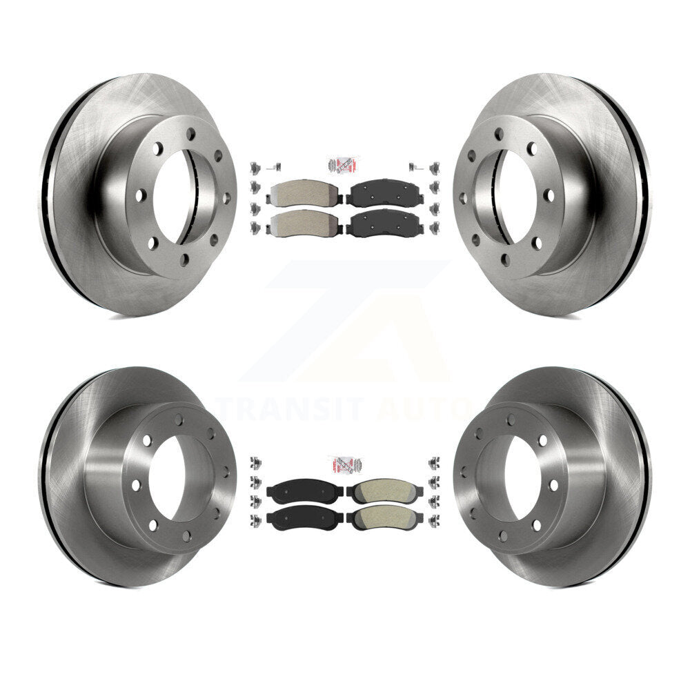Kit de Rotor de frein à plaquettes semi-métalliques avant et arrière, pour Ford F-350 Super Duty F-250 4W