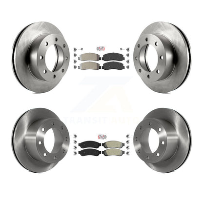 Kit de Rotor de frein à plaquettes semi-métalliques avant et arrière, pour Ford F-350 Super Duty F-250 4W