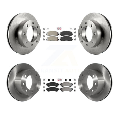 Kit de Rotor de frein à plaquettes semi-métalliques avant et arrière, pour Ford F-350 Super Duty F-250 4W