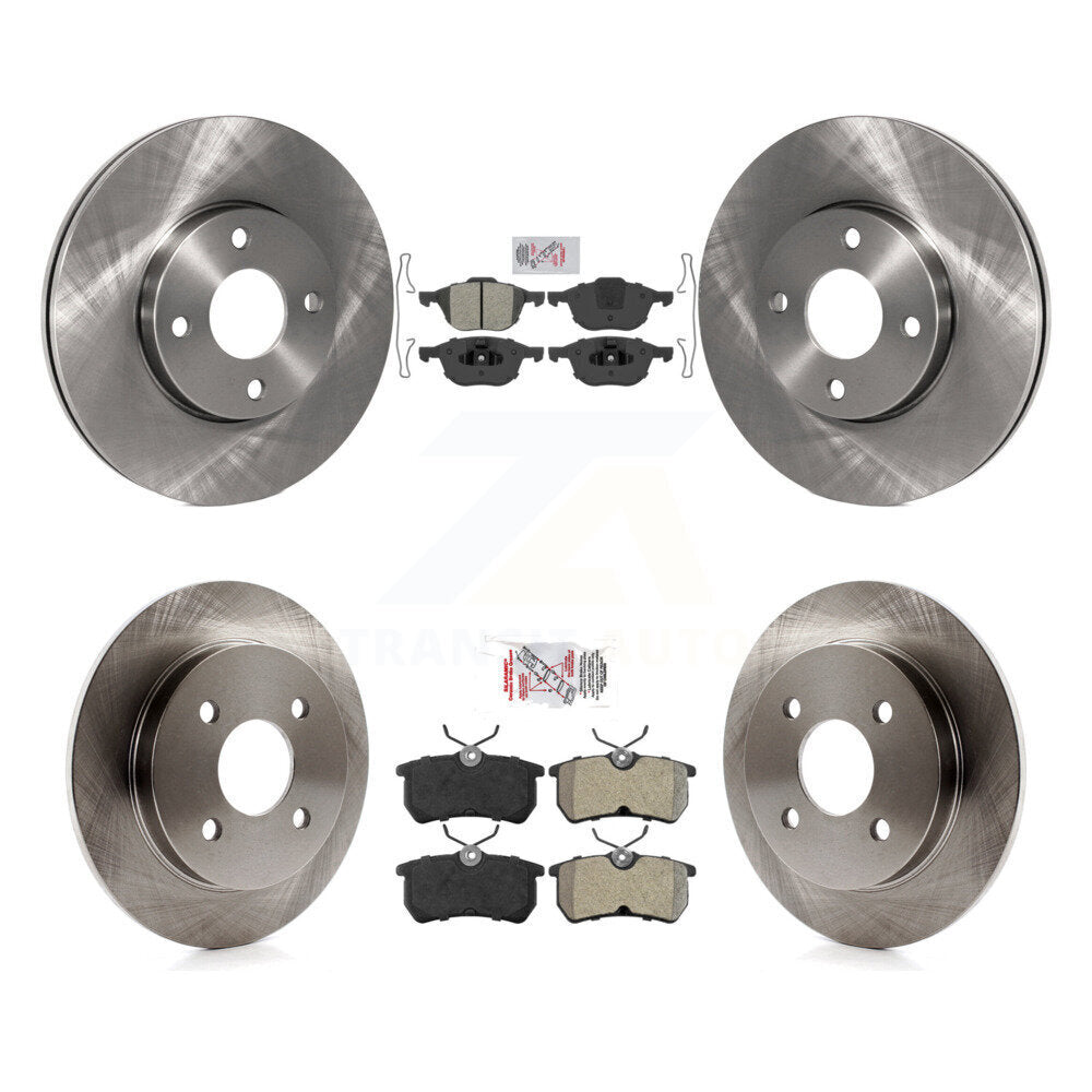 Kit de plaquettes semi-métalliques avant et arrière et Rotor de frein, pour frein arrière à disque Ford Focus