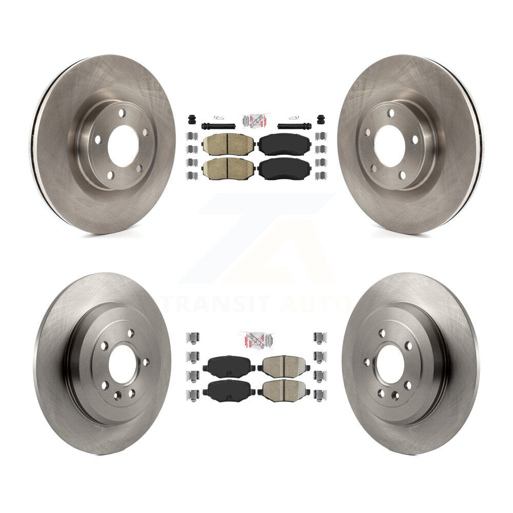 Kit de plaquettes en céramique et de rotors de frein à disque avant et arrière, pour Ford Edge Lincoln MKX