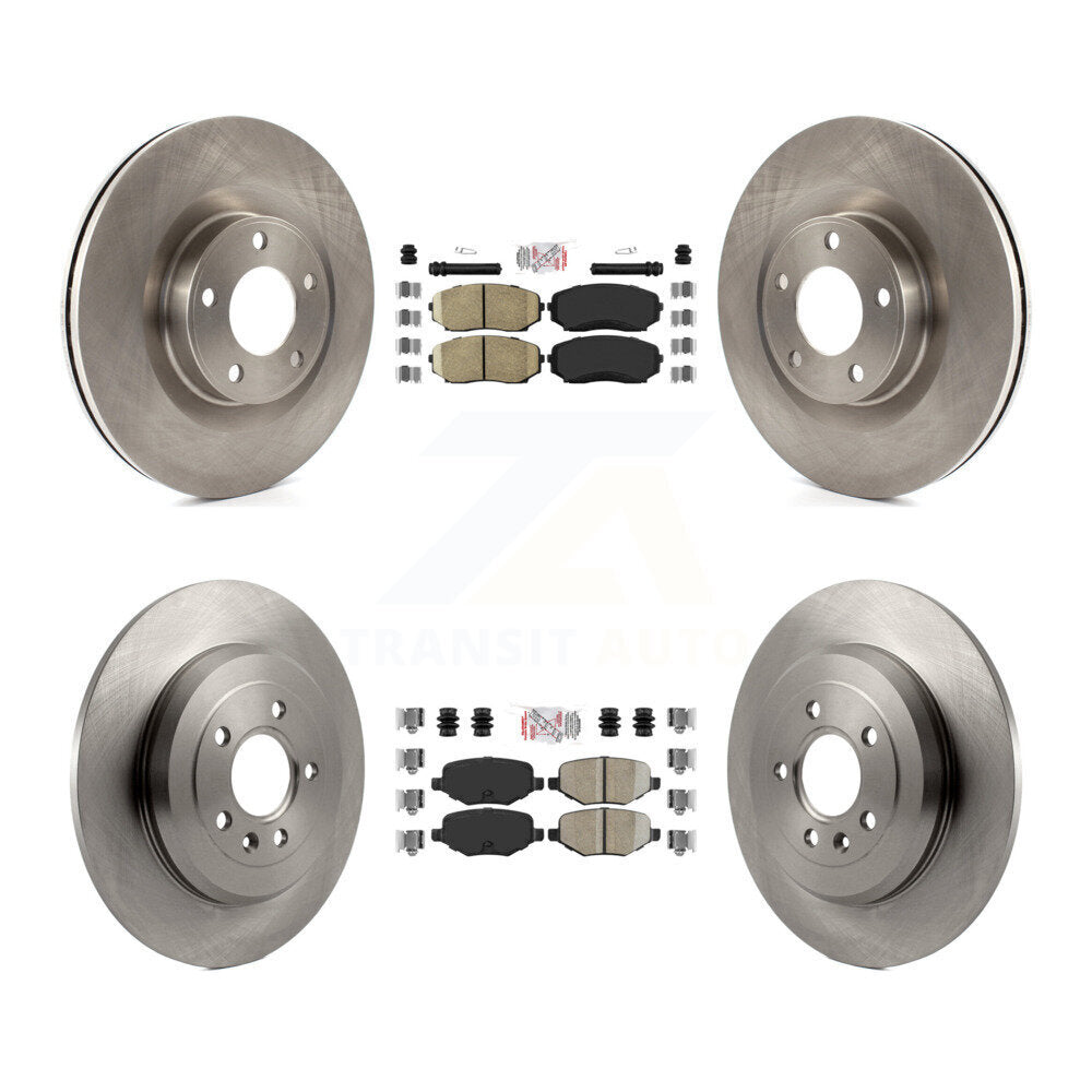 Kit de plaquettes en céramique et de rotors de frein à disque avant et arrière, pour Ford Edge Lincoln MKX