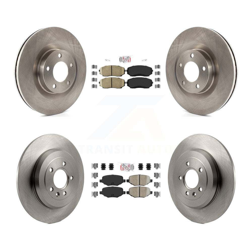 Kit de plaquettes en céramique et de rotors de frein à disque avant et arrière, pour Ford Edge Lincoln MKX