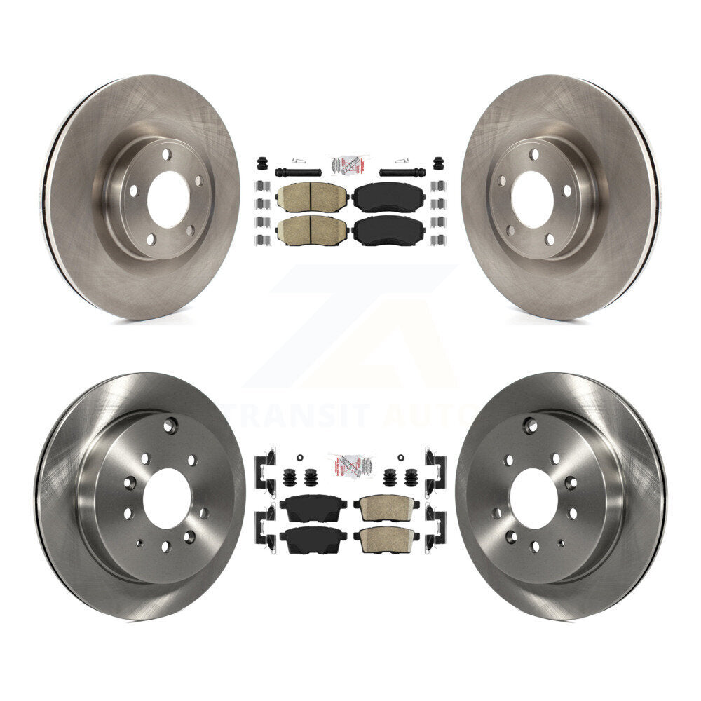 Kit de plaquettes en céramique et de rotors de frein à disque avant et arrière, pour Ford Edge Lincoln MKX