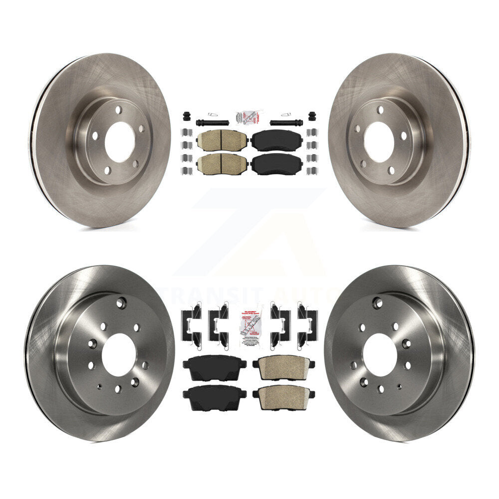 Kit de plaquettes en céramique et de rotors de frein à disque avant et arrière, pour Ford Edge Lincoln MKX