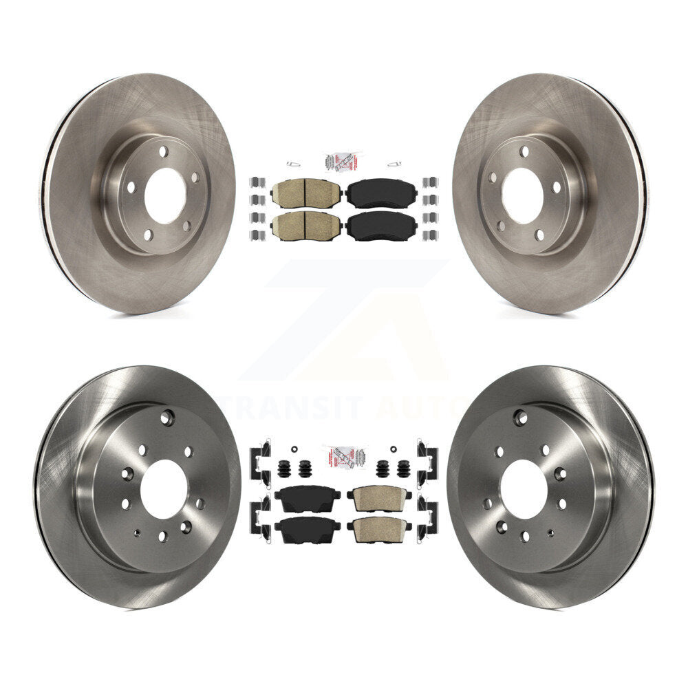 Kit de plaquettes en céramique et de rotors de frein à disque avant et arrière, pour Ford Edge Lincoln MKX