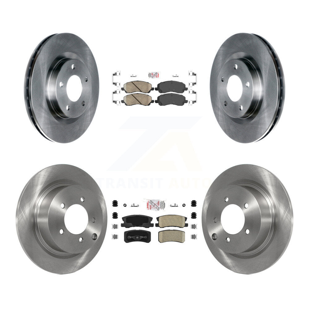 Kit de rotors de frein à plaquettes en céramique avant et arrière, pour Jeep Mitsubishi Patriot Lancer Dodg